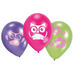 Balony nadruk Sówki 9 cali 6 szt