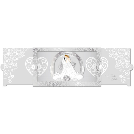 Kartka okolicznościowa 3D rozsuwana Teatr ŚLUBNA