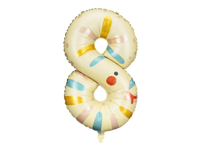 Balon foliowy CYFRA 8 WĄŻ 55 x 88 cm