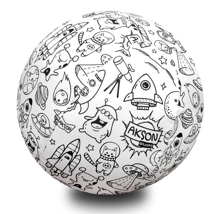 Piłka Balonowa do kolorowania KOSMOS 30 cm