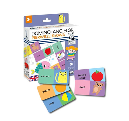 DOMINO ANGIELSKI - PIERWSZE SŁOWA GRA EDUKACYJNA KAPITAN NAUKA