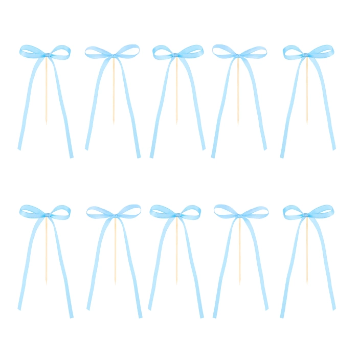 Pikkery Toppery kokardki niebieskie 10 szt.