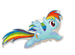 Kucyk Pony Rainbow Dash balon foliowy 24''