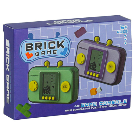 Gra zręcznościowa elektroniczna konsola retro gierka przenośna kieszonkowa szara