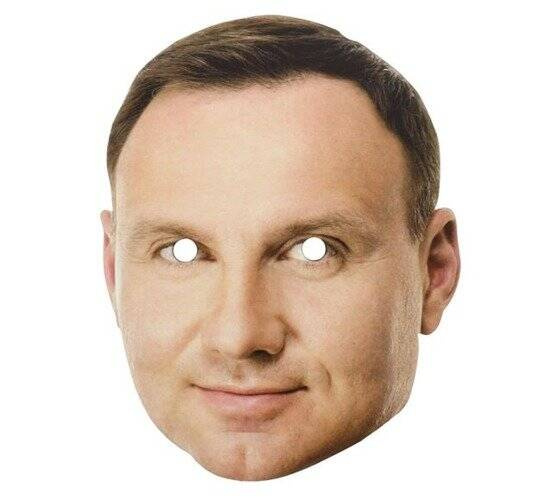 Maska papierowa Znana Twarz - Andrzej Duda