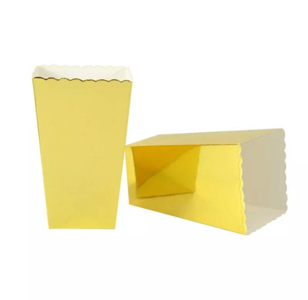 Pojemniki na przekąski popcorn różne kolory 6 szt.