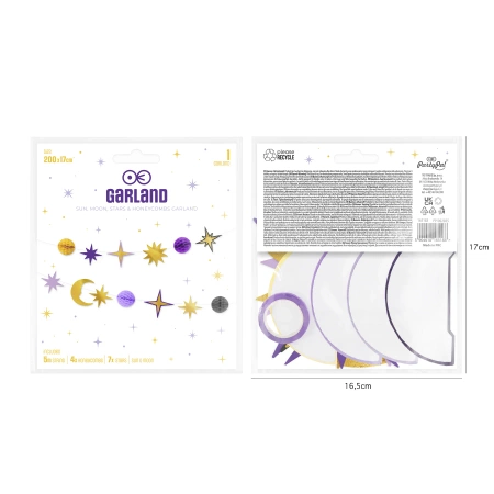 Girlanda Andrzejki Wróżki Magia 200 cm