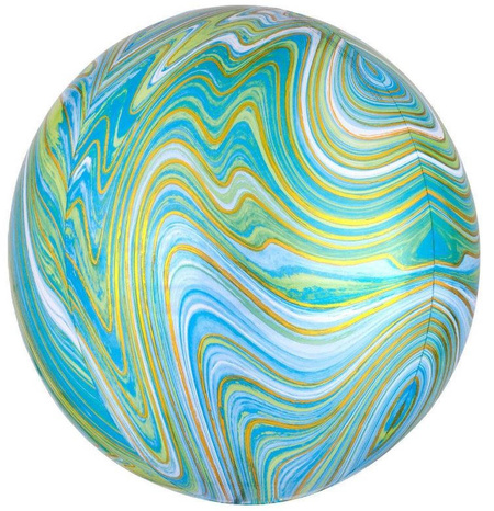 Marmur zielony kula ORBZ balon foliowy 40cm