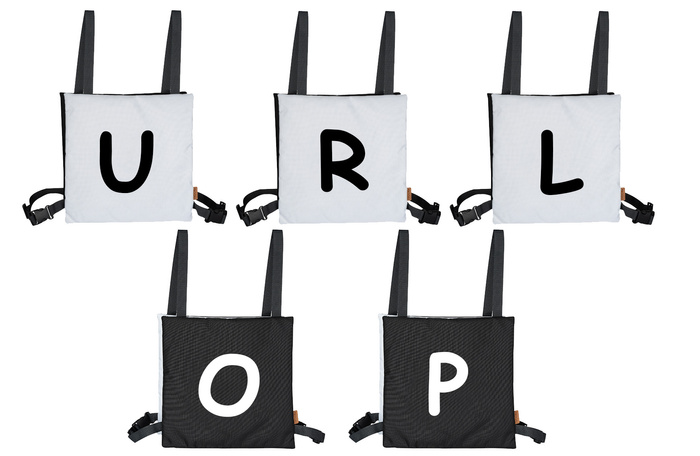 Gra słowna poduszki Literki zespołowa integracyjna zestaw 5 szt.