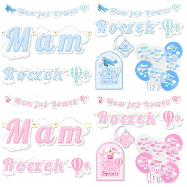 Girlanda baner MAM JUŻ ROCZEK 183 cm