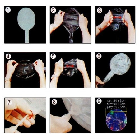 Balon LEDOWY 1 szt (balon + LED + patyczek)