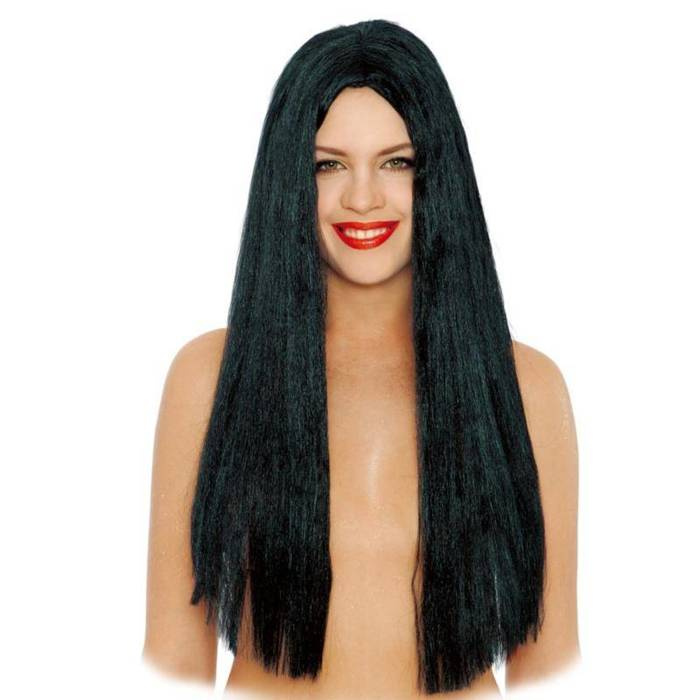Peruka długa czarna 765