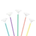 Patyczki do balonów z zatyczkami papierowe kolorowe  10 szt.