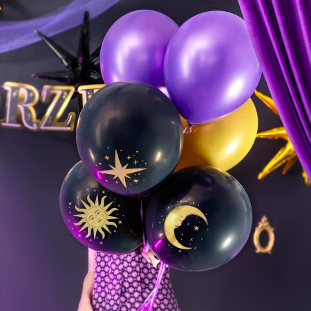 Balony gumowe Andrzejki Wróżki Magia 6 szt.