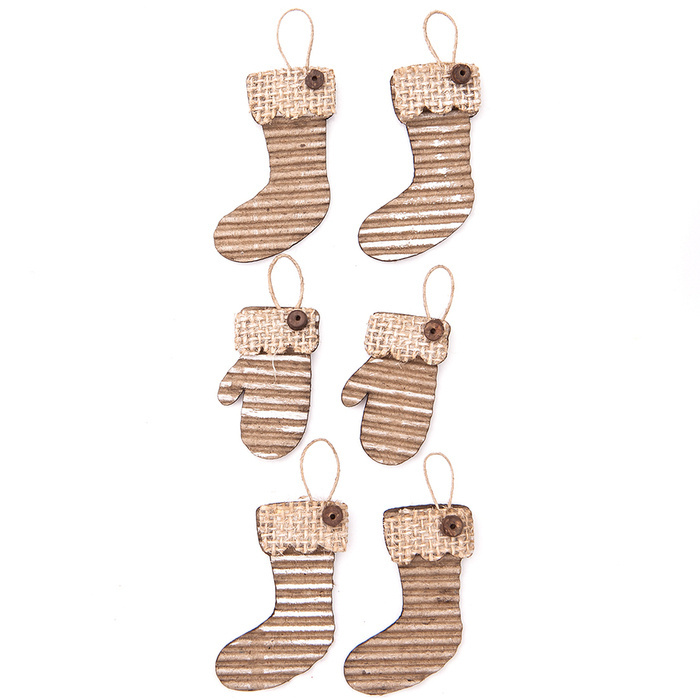 Naklejki 3D SKARPETKI 6 szt