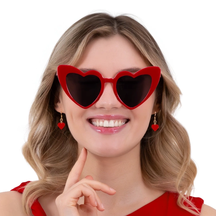 Okulary Serca Serduszka czerwone
