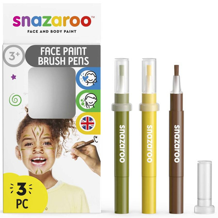 Pisaki farby do twarzy i ciała zestaw Snazaroo 3 x 2ml