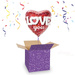 Balon foliowy serce 3D LOVE WALENTYNKI 91 cm