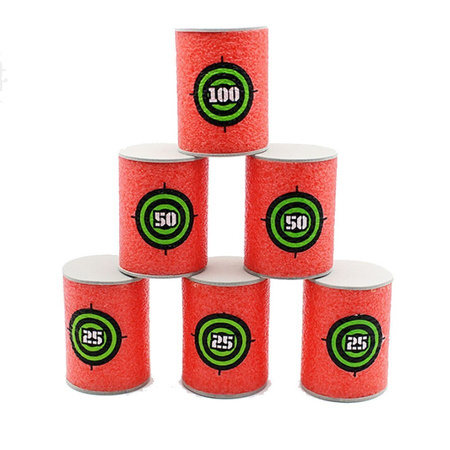 Gra beczki cele piankowe do wyrzutki 6 szt.