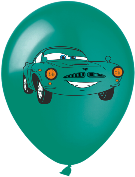 Auta, Cars balony gumowe z nadrukiem 10 szt. mix