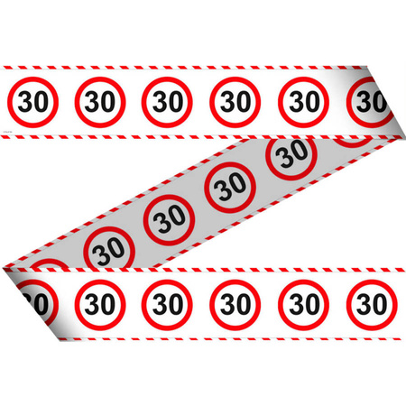Taśma dekoracyjna urodzinowa 30 urodziny 15m
