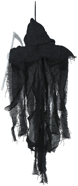 Dekoracja wisząca Kościotrup szkielet z kosą halloween 50 cm