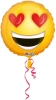 EMOTIKONKA oczy serca okrągły balon foliowy Amscan 18''