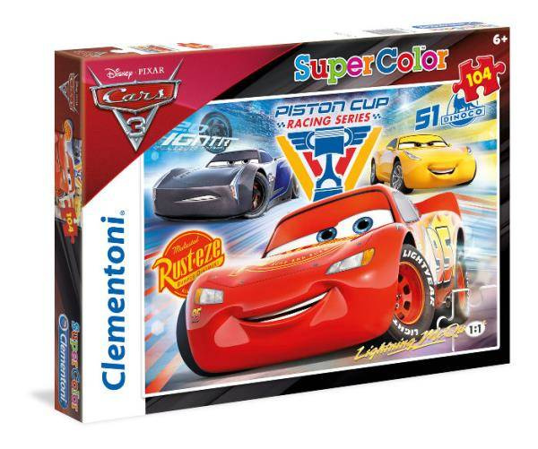 Puzzle 104 elementy Auta 3