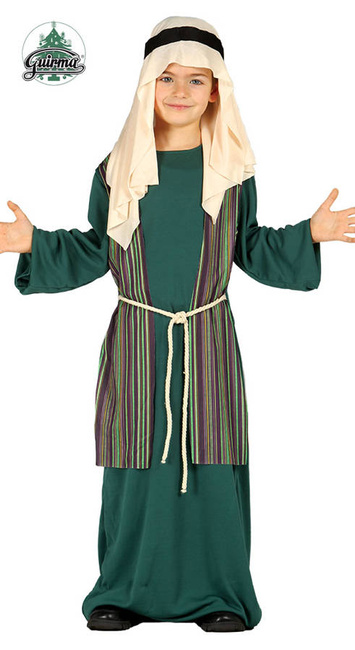 Strój dla dzieci Pasterz JÓZEF zielona szata jasełka