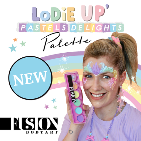 Farby do twarzy Paleta FUSION Body Art Lodie Up Pastels Delights