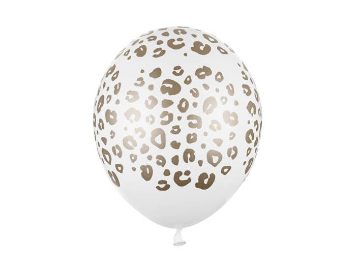 Balon gumowy Cętki złote 30 cm 1 szt.