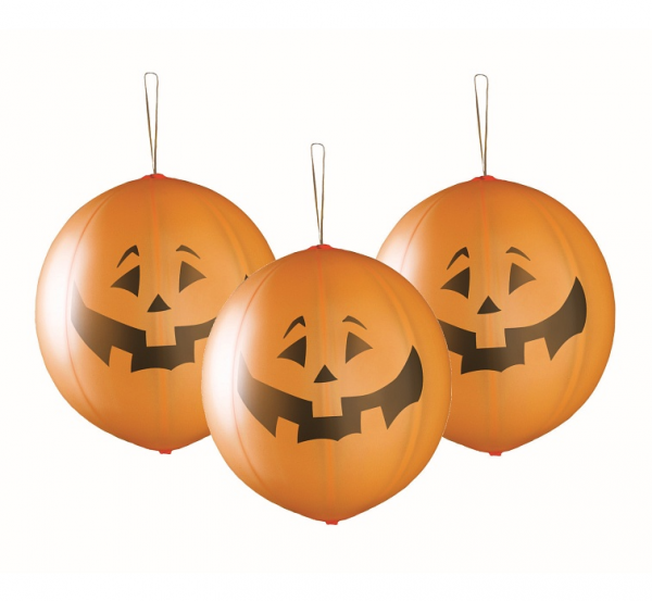 Balony Piłka z gumką Dynie Halloween 3szt