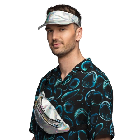 Zestaw dodatków do przebrania w stylu lat '90 ( daszek + saszetka)