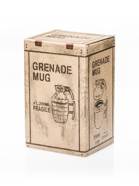 Kubek granat z ZAWLECZKĄ - CZARNY