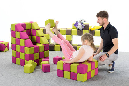 KLOCKI MAGNETYCZNE JollyHeap 100 szt. - creative (kolory do wyboru)