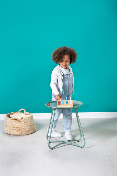 Drewniana gra zręcznościowa patyczki Pop-up BS Toys