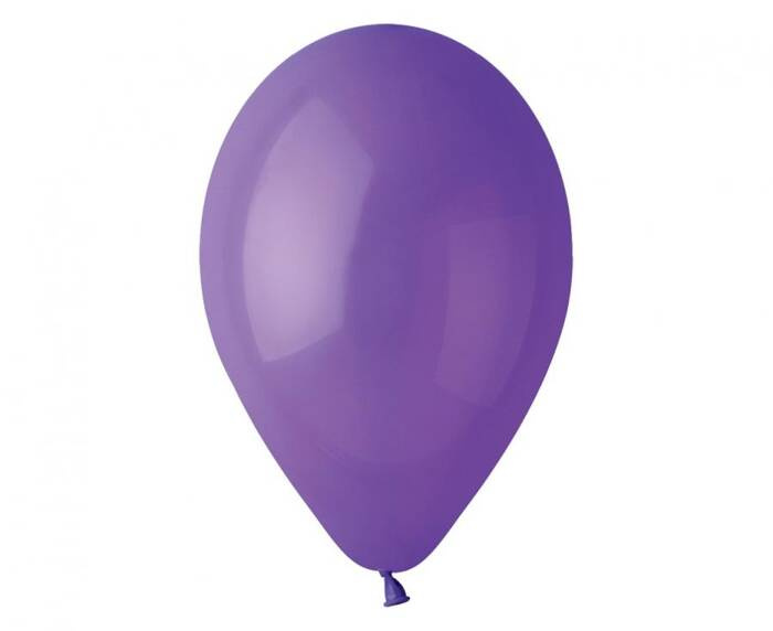 Balon Gemar jednokolorowy 12 cali 100 szt. purpurowy