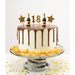 Zestaw świeczek na tort 18 urodziny złote 6 szt.