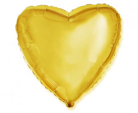 Serce jednokolorowy balon foliowy 18''
