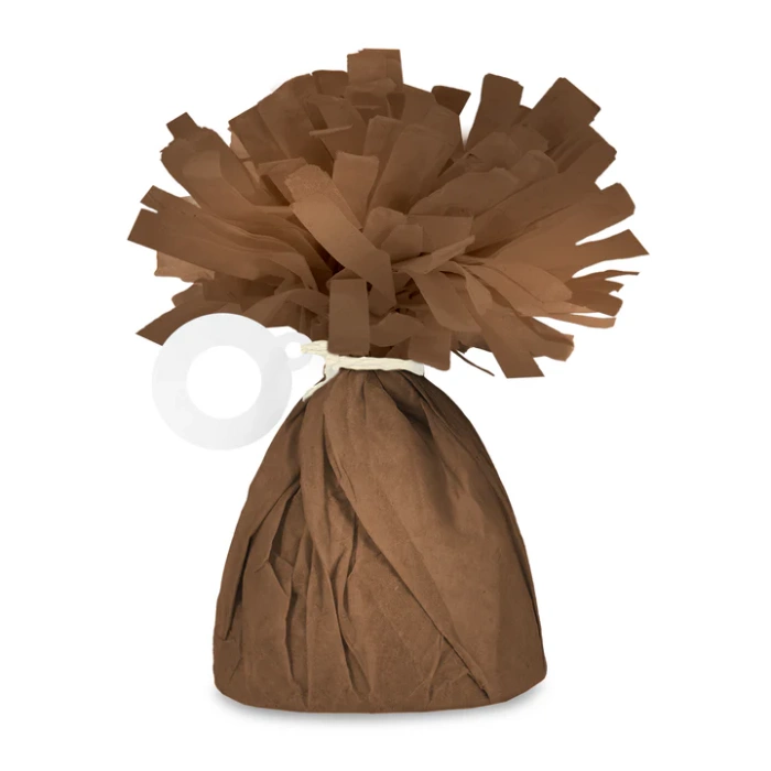 Ciężarek do balonów CUKIEREK  papierowy 140g brązowy