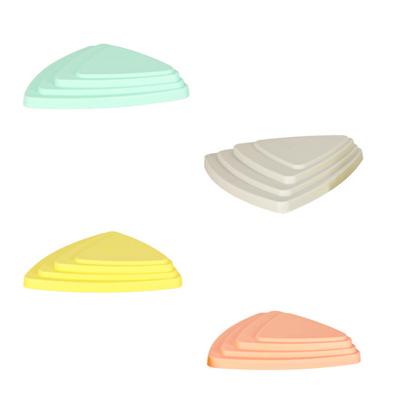 Ścieżka sensoryczna kamienie rzeczne do treningu równowagi podłoga to lawa gra 11 elementów pastelowa