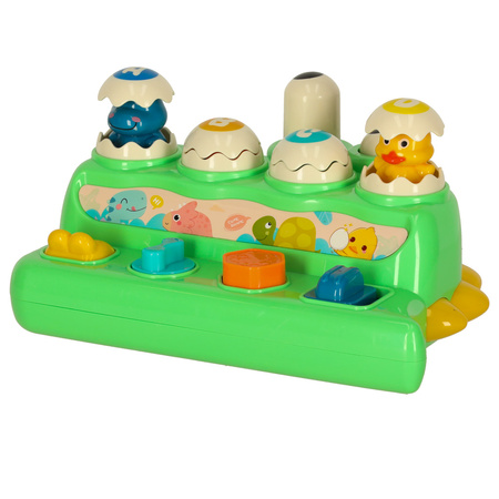 Wbijak gra zręcznościowa przebijak dinozaur wyskakujące zwierzątka