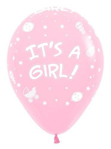 Balon Sempertex It's a Girl 12'' 1 sztuka jasny róż