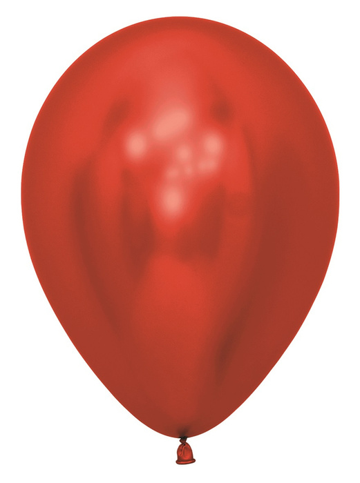 Balony Sempertex Chrome Shiny Reflex Red 5 cali 50 szt.
