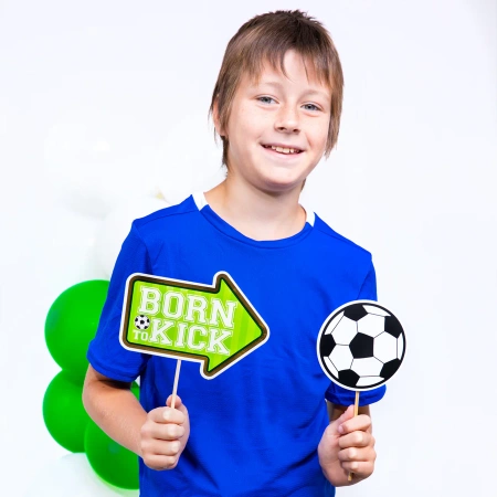 Foto rekwizyty do zdjęć fotobudka piłka nożna FOOTBALL 9 szt.