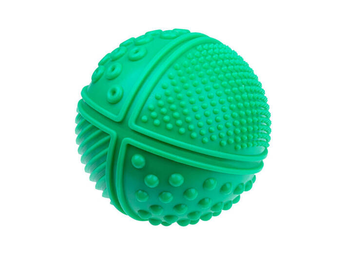 Piłka sensoryczna 4 faktury zielona TULLO