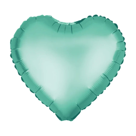 Balon foliowy serce satynowe matowe 18 cali zielone