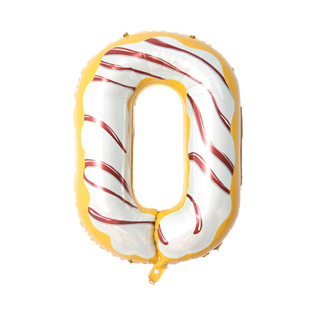 Balon foliowy CYFRA ciasteczko donut 40" 85 cm