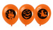 Balony gumowe Halloween nadruk 12 cali 5 szt. mix