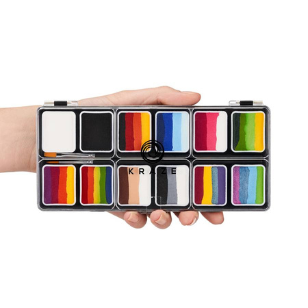 KrazeFX Paletka farb do malowania twarzy i ciała Split Cake - Splash 12